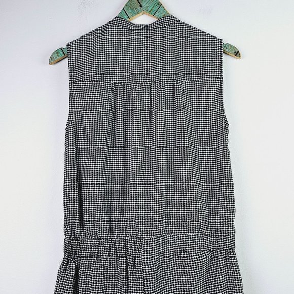 Michael Kors Houndstooth Silky Sleeveless Button-on Romper, NWOT, Sz S - Picture 6 of 9